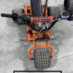 Bright orange mini trike