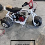 Gloss white mini trike