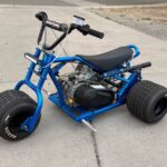 Speedy blue mini trike