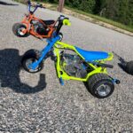 Lemon green and blue trike