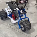 Blue and white trike