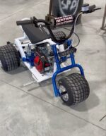 Blue and white trike