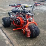 Orange custom mini trike